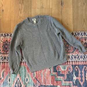 L.L. Bean Gray Crew Neck Sweater